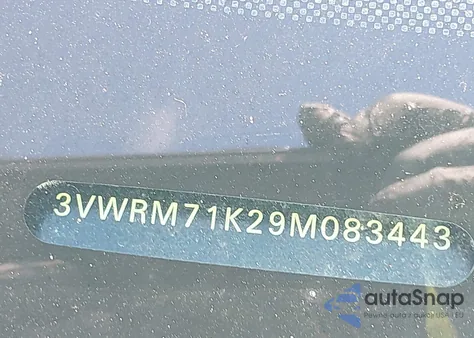 2009 Volkswagen Jetta Se z USA, uszkodzony, nr VIN 3VWRM71K29M083443